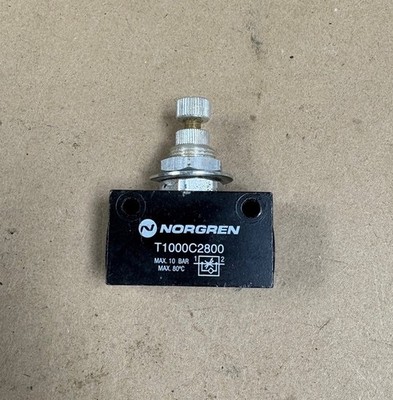 NORGREN T1000C2800 PNEUMATIC FLOW CONTROL VALVE MAX 10 BAR NEW NO PKG