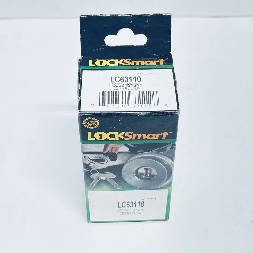 Cilindro de bloqueo de encendido con 2 llaves LC63110 nuevo stock antiguo Chrysler Dodge Jeep Foto 4 de 4