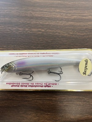 Extreme XPS NITRO MINNOW Suspended Rattling Jerkbait Lazer Eye SILVER SHAD 4.72''