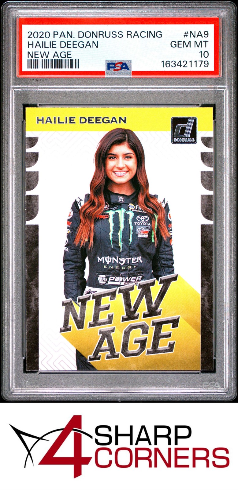2020 PANINI DONRUSS RACING NEW AGE #NA9 HAILIE DEEGAN PSA 10