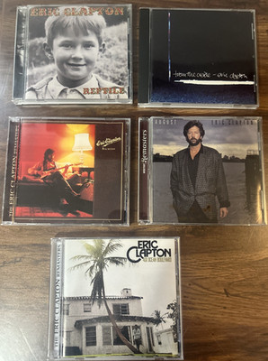 Eric Clapton Used CD Lot of 5 Titles - Reptile, From the Cradle, Backless, more
