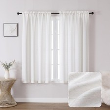 Chyhomenyc Bennet Curtains 54 Inch Length 2 30"W x 54"L Pack of 2 , Natural