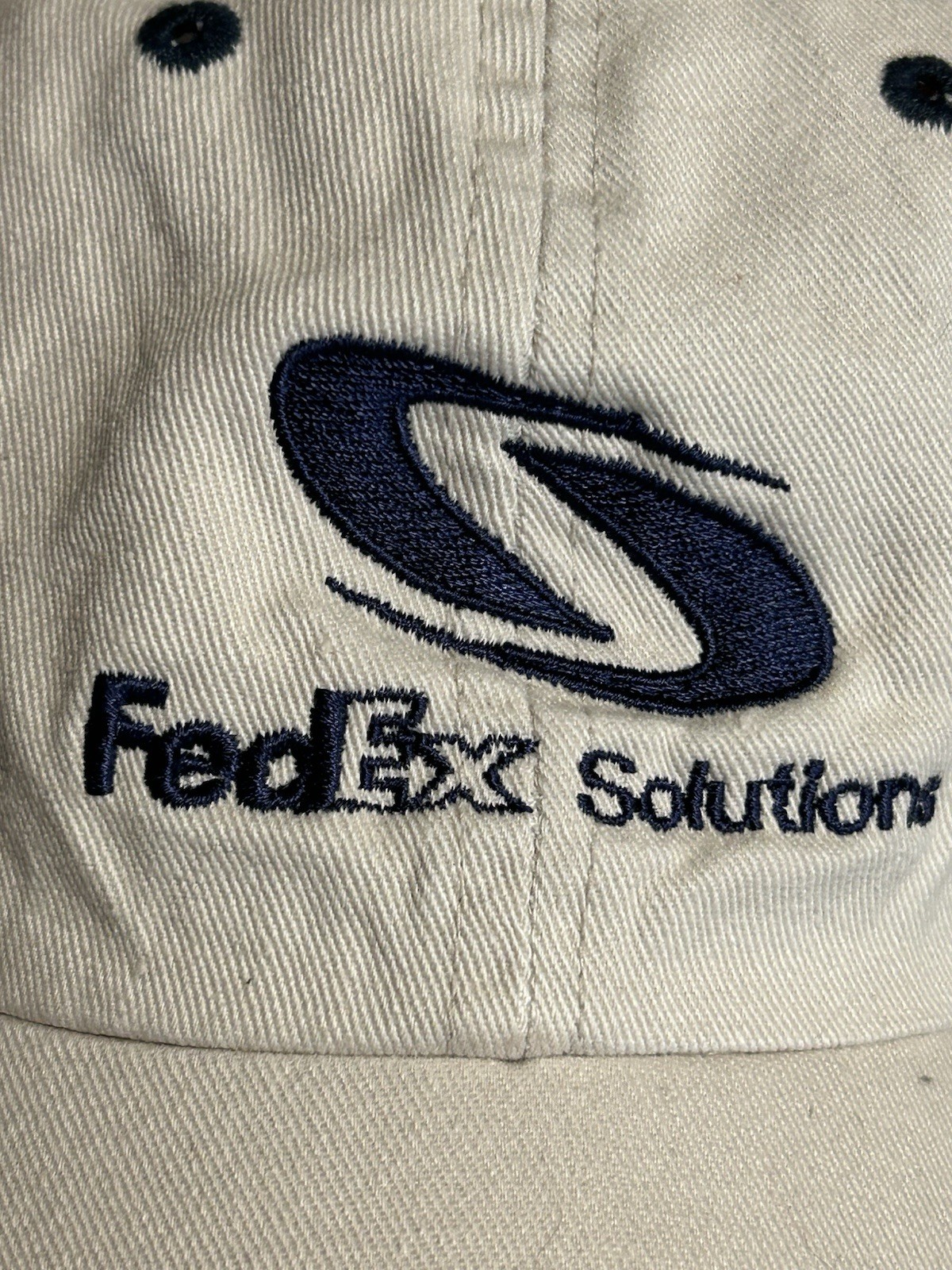 FEDEX SOLUTIONS HAT CAP ADJUSTABLE STRAPBACK WHITE - image 12