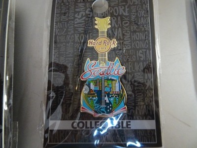Hard Rock Cafe pin Seattle Core City T V17 Guitar series 2017