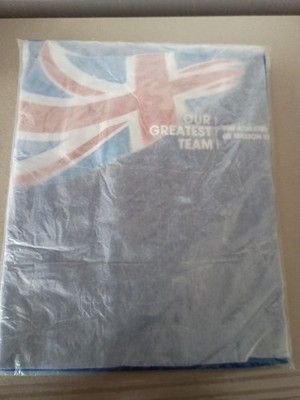Team GB LONDON OLYMPIC GAMES Great Britain 2012 T Shirt ADIDAS blau SIZE XL Neu
