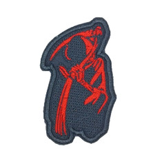 Grim Reaper Iron-On Embroidered Patch   Motorcycle Biker Patch by GroovyPatch 