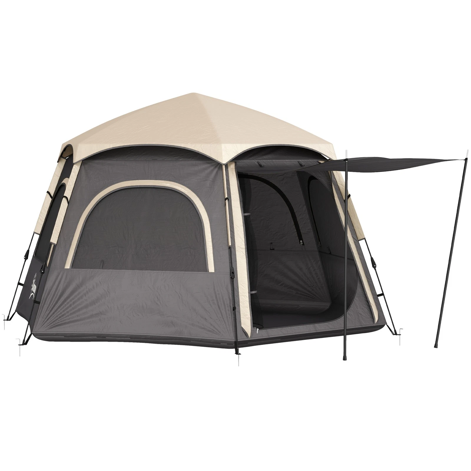Outsunny Instant Camping Tent, 4 Person Easy Setup Dome Tent, Dark Grey
Opens in a new window or tab