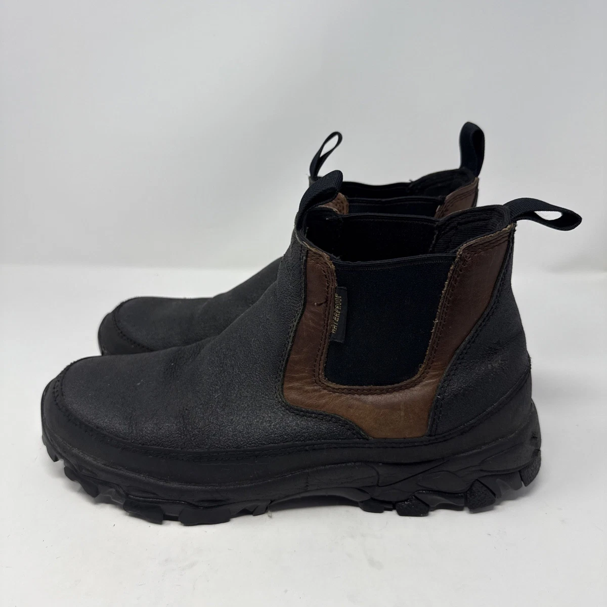 Chippewa Renegade Chelsea Boots Mens 13 Brown Leather Vibram Slip On Square Toe Chippewa Shoes Tan Renegade Leather 1901M22 Vibram Sole Moc  main image 3