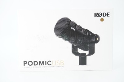 RODE PodMic USB Broadcast Microphone - Black