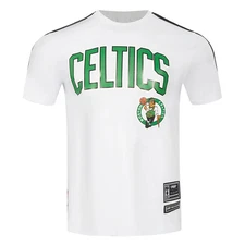 Pro Standard - NBA Boston Celtics Classic Mesh Striped Men's Tee - White