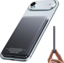 2025 0.3 Inches Ultra-Slim Nano Power Bank, 5000Mah Magnetic Battery Pack, Qi2 C