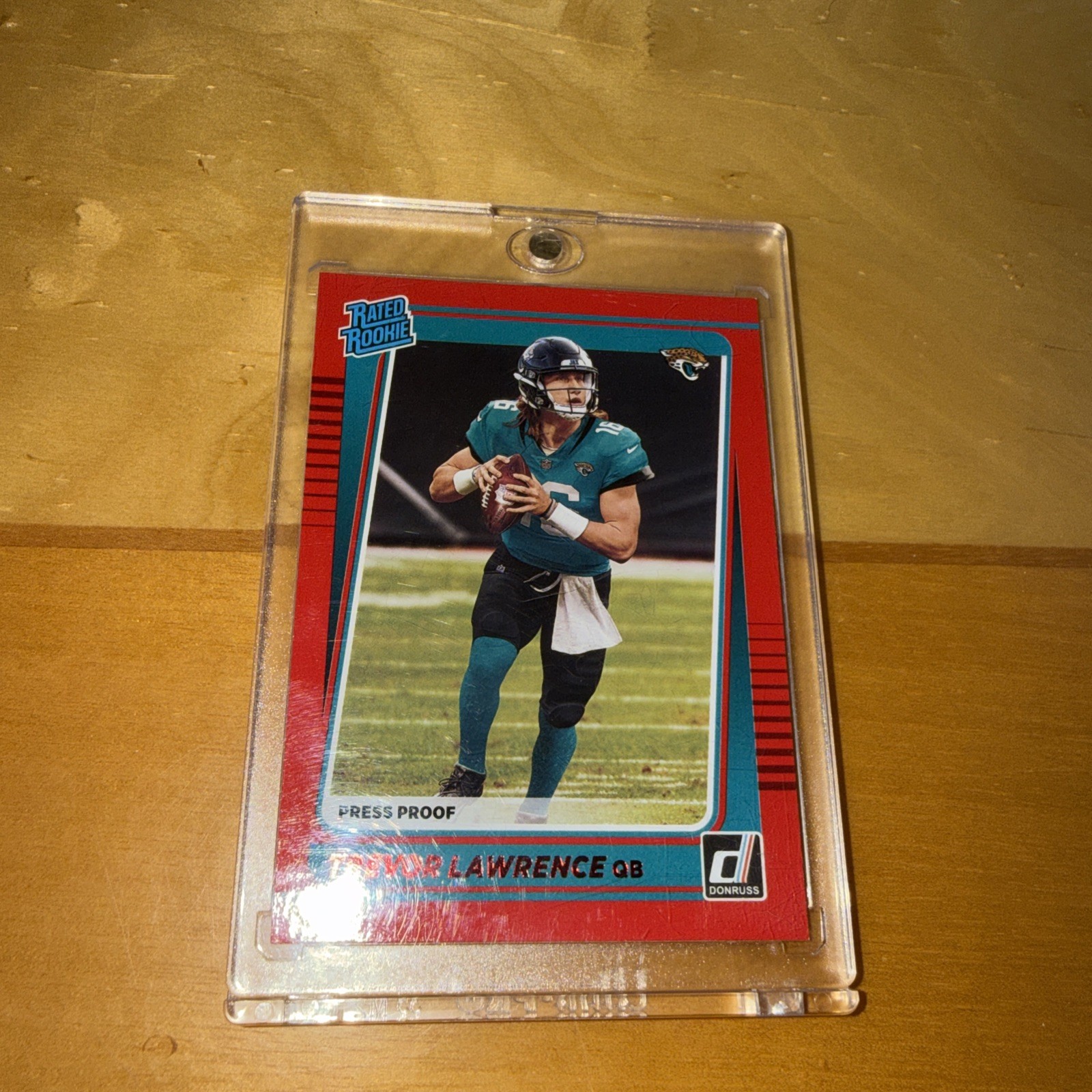 2021 Donruss Trevor Lawrence Press Proof Red Rated Rookie #251 Jaguars