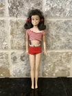 VINTAGE Barbie Skipper BRUNETTE SKOOTER Doll W/ ORIGINAL SWIMSUIT