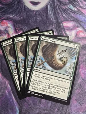 BROKEN WINGS x4 mtg NM-M Kaldheim 4 Common