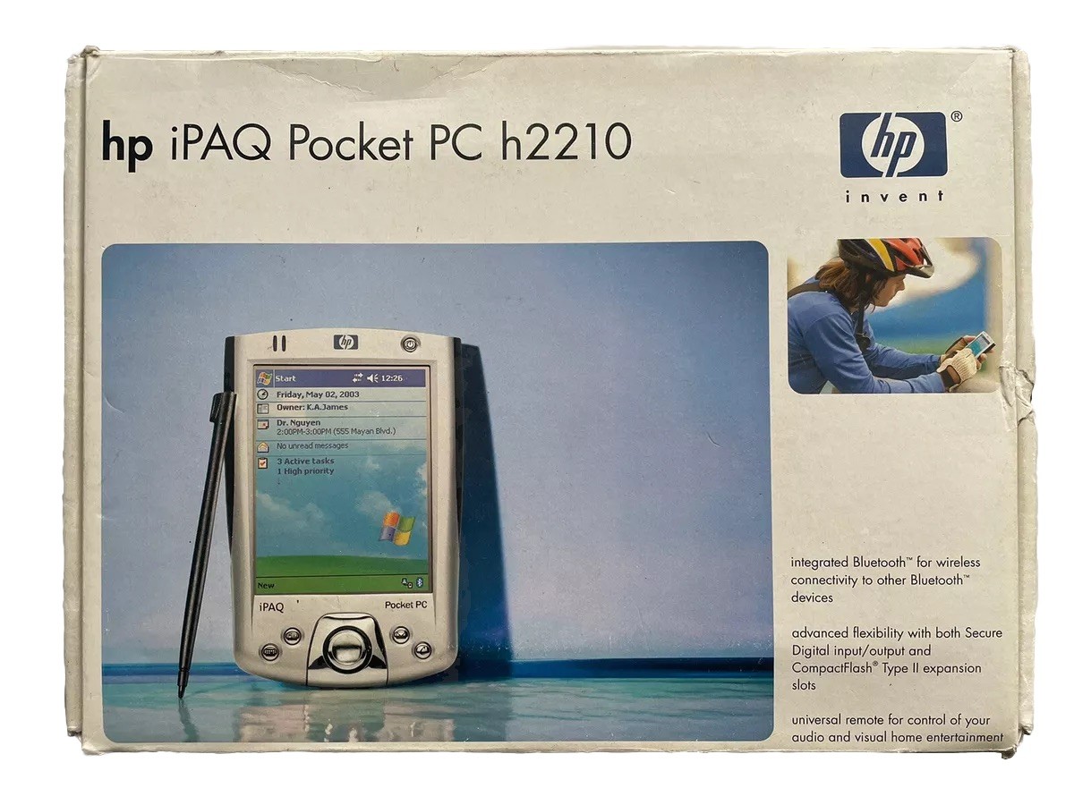 HP iPAQ h2210 Handheld Vintage Pocket PC Data Organizer PDA. BOXED