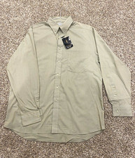 NWT Vintage Yves Saint Laurent YSL Pour Homme Button Down Shirt Size 42 Olive