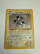 Pokémon TCG Lt. Surge's Magneton Gym Heroes 8/132 Holo Unlimited Holo Rare #1