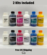 DTF 10 Ink Bottles 250ml Each with 2 Protective Solutions Set for Film Printing