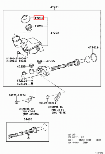 Genuine Hilux LN172 LN171 LN170 LN167 LN166 Brake Master Cylinder Reservoir Cap - Picture 20 of 20