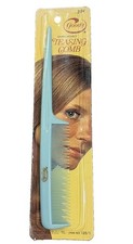 Vintage Goody Unbreakable Teasing Comb Blue Sealed NOS 1971 Gold Embossed 8
