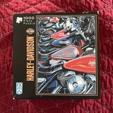 Harley Davidson Thunder Row FX SCHMID Puzzle 1000 Pc *Open Box