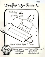 Kindermat  Artistic Apron - Designs By Jenny G 101 Sewing Pattern UC FF