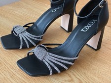 XOXO Women's Flavia Pump Wedding Rhinestones Dressy Heels Black Size 8.5M