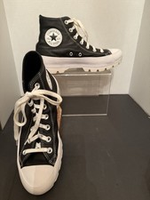 Converse Chuck Taylor All Star High Top Platform Sneakers Black/white size 8