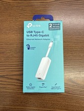 TP-Link USB C To RJ45 Gigabit Ethernet Network Adapter UE300C White