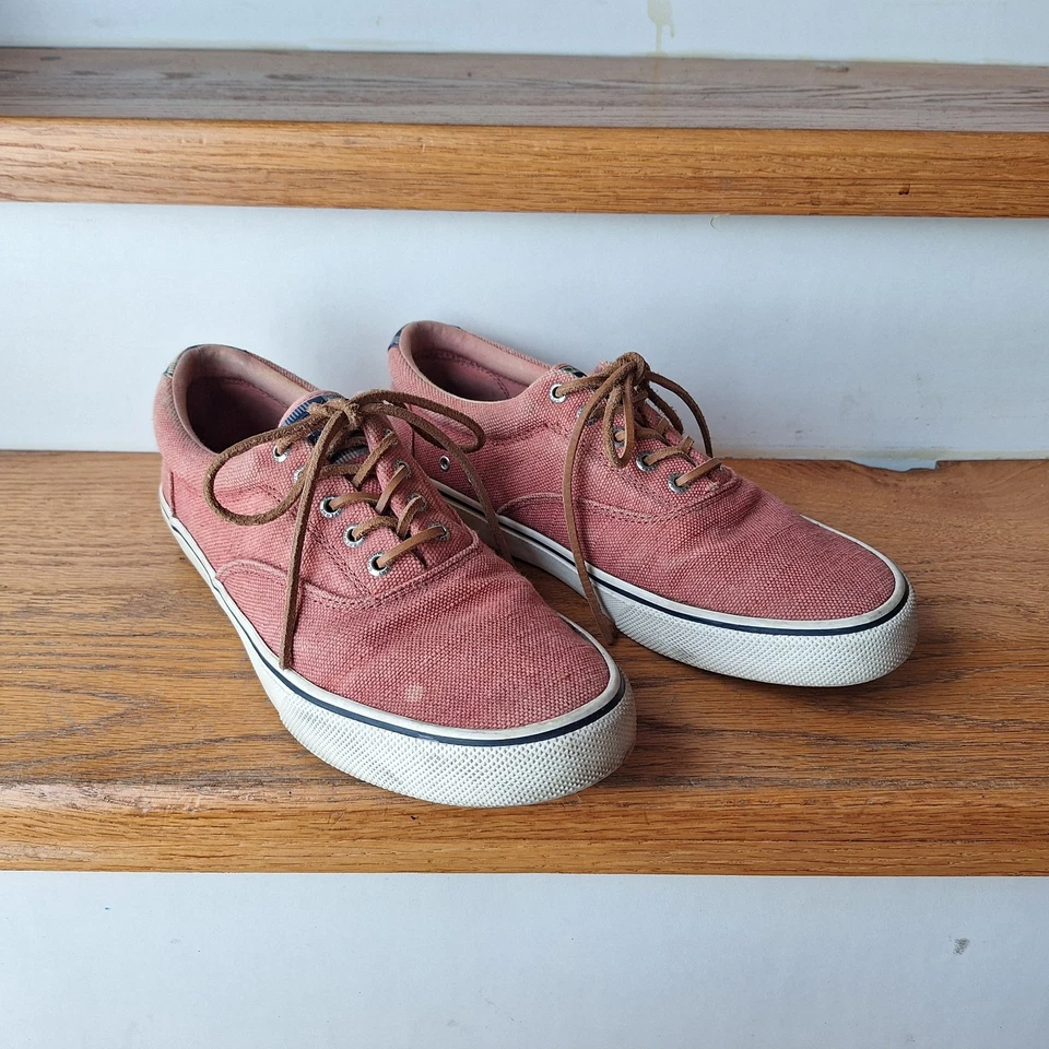 Sperry Top-Sider Nantucket Lona Roja EE. UU. Hombres Talla 10 Foto 2 de 4