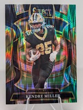 Kendre Miller 2025 Panini Select Black and Green Prizm Shock - #40