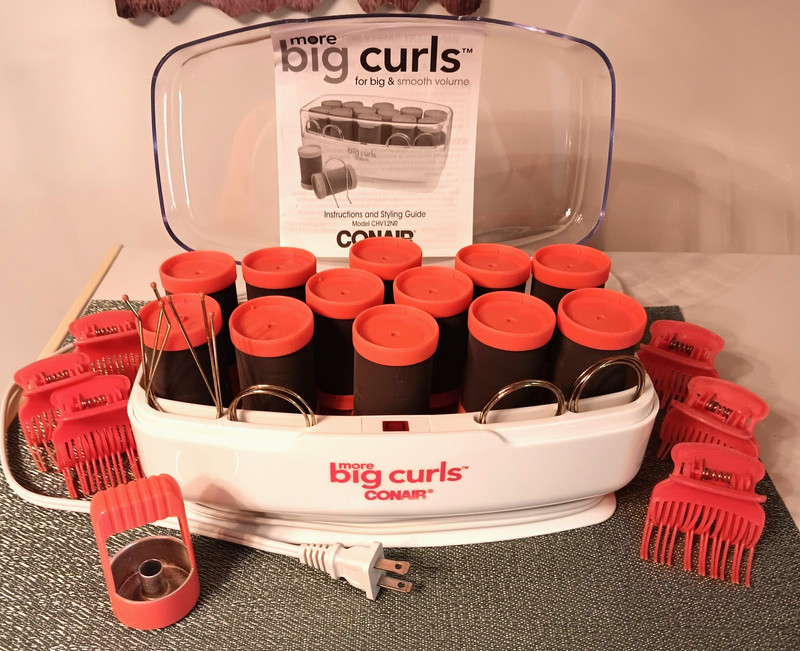 Conair MORE Big Curls Hot Hair Curlers/Rollers Set With Steam Option - Manual