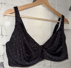 Cacique Black And Red Polka Dot Bra 40DDD Underwire Full Coverage Soft — photo 3