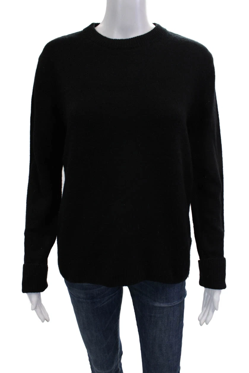 Zara Women Black Cashmere Wool Crew Neck Pullover Sweater Long Sleeve Size S
Opens in a new window o