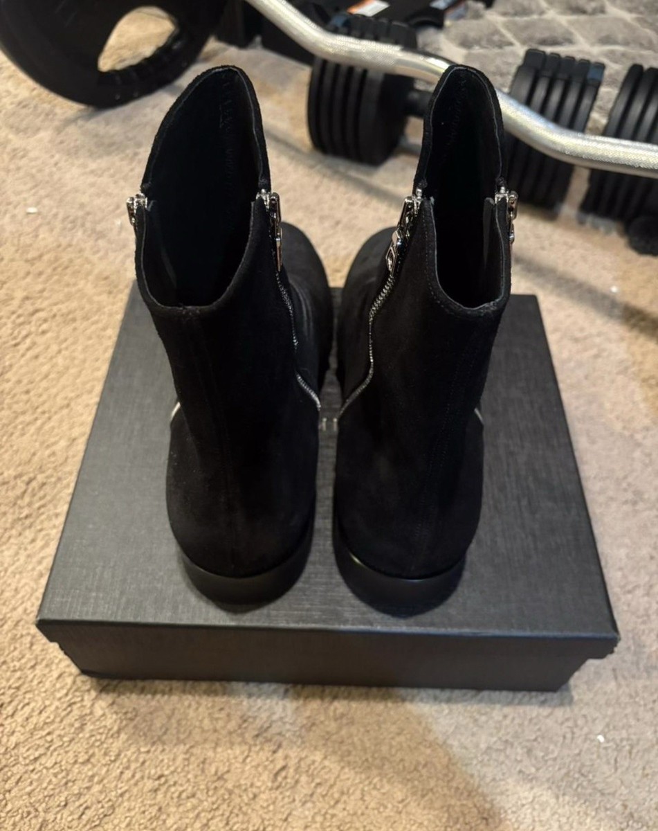 Vintage suede Amiri Archive waxed black heeled Boots Made In Italy size 43 Vintage suede Amiri Archive black Boots Made In Italy size  main image 3