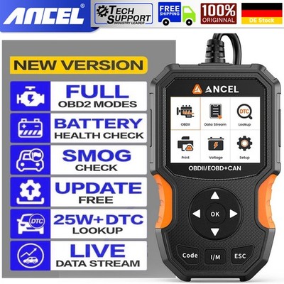 2026 ANCEL AS300 OBD2 Scanner+Batterie Test Code Reader Auto Diagnose Werkzeuge