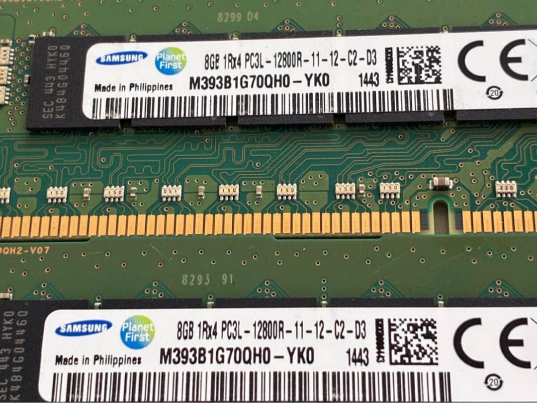 как выглядит Samsung 16GB 2x8GB 1Rx4 PC3L-12800R Registered Server Memory RAM фото