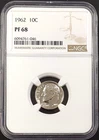 1962 Proof Roosevelt Dime certified PF 68 by NGC! NO RESERVE!