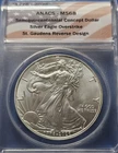 1776 2026 Overstrike Silver Eagle ANACS MS68 Daniel Carr Concept St Gaudens Rev