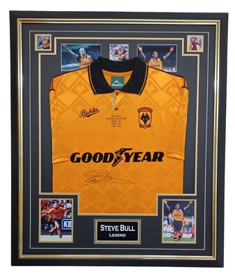 Steve Bull Signed Wolverhampton Wanderers Shirt Autogramm Trikot * & Zertifikat