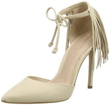 Women's ALDO Venosta Beige Heeled Fringe Lace Up Pump Size UK 6/EU 39 RRP:�70.00