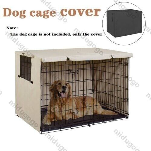 XS-XL Dog Cage Crate Cover Small Medium Large 210D Oxford Heavy Duty Sun Proof - Picture 1 of 26