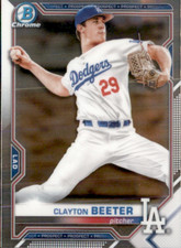 CLAYTON BEETER - LOS ANGELES DODGERS 2021 BOWMAN CHROME PROSPECT #BCP-16