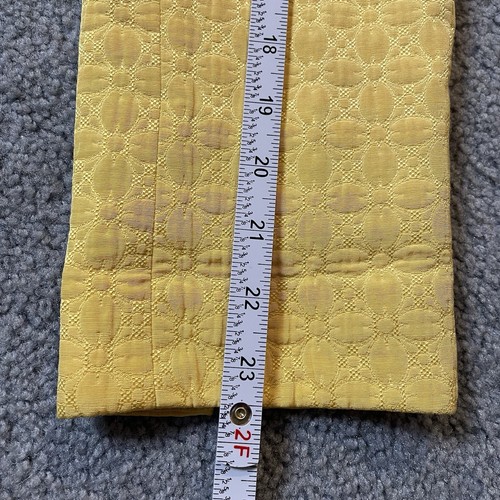 Vtg Austin Reed Quilted Blazer Jacket Women’s Sz 14 Open Front High Neck Yellow - Picture 9 of 14