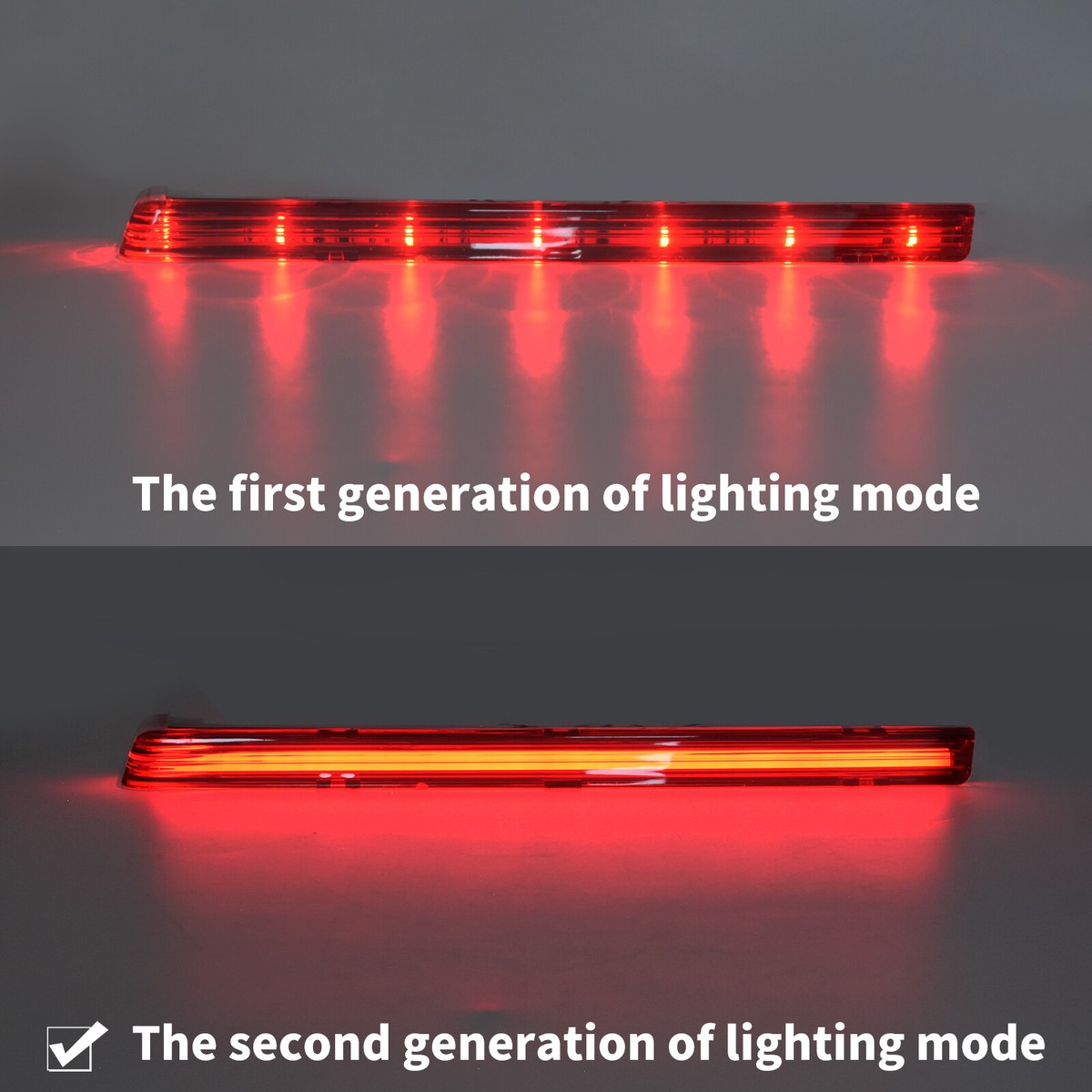 Smoke Lens LED Tail Light Assembly For Harley Tour Pak Electra Glide Road Glide – Red LED, Black Housing-553059