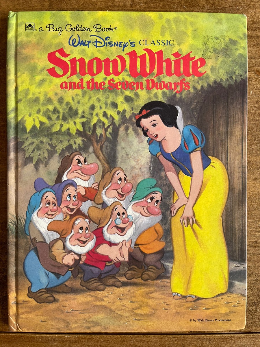 Walt Disney  White 絵本 ビンテージ Vintage 1984 Big Golden Book - Walt Disney Snow White And The