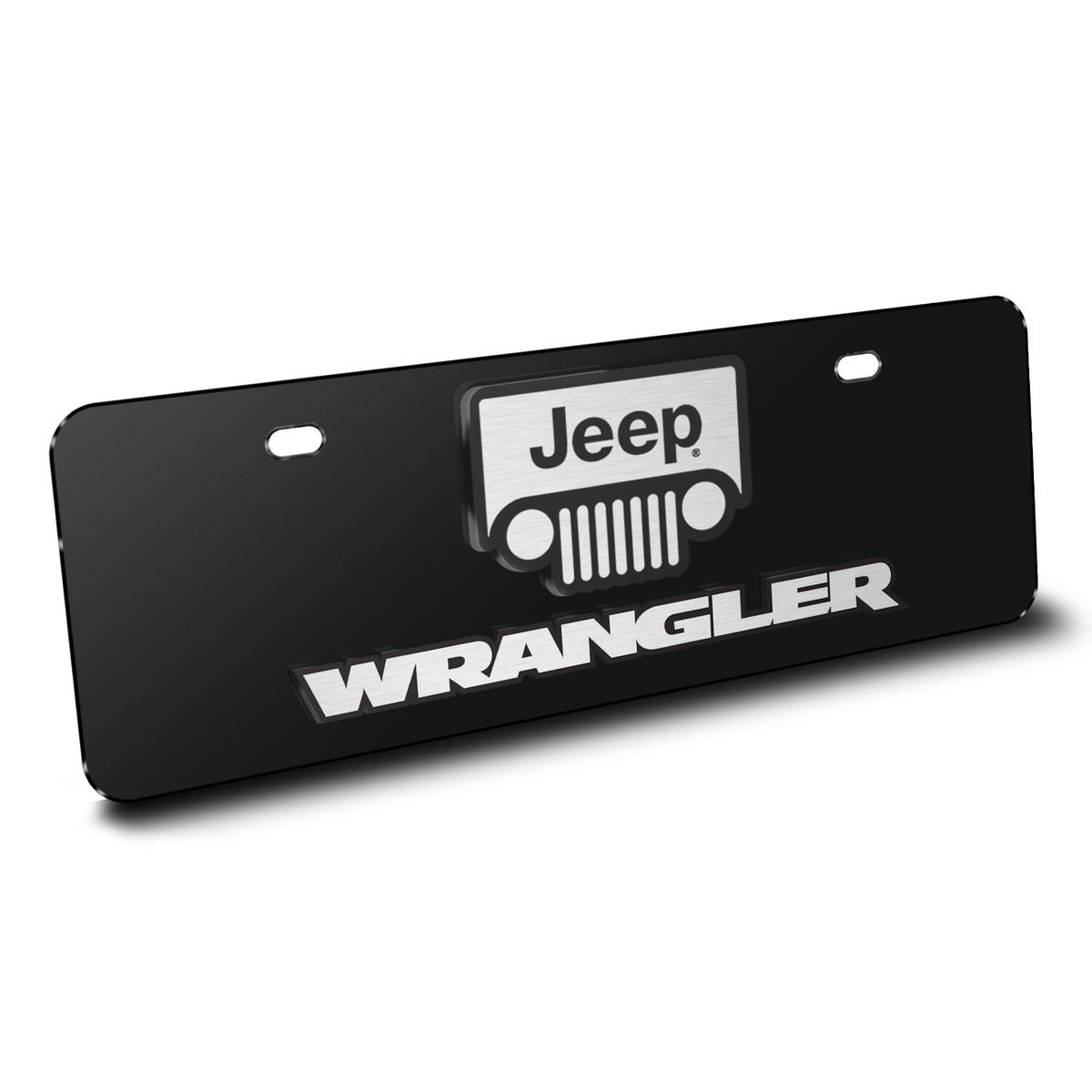 Jeep Wrangler 3D Logo on Black 12