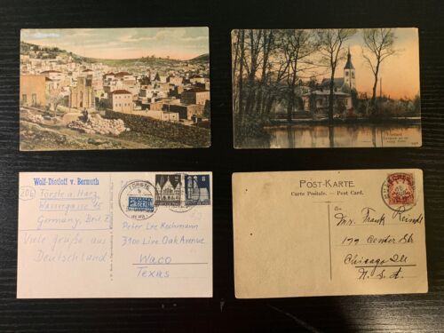 WORLDWIDE OLD POSTCARD COLLECTION, LOT of 4 - Afbeelding 1 van 2