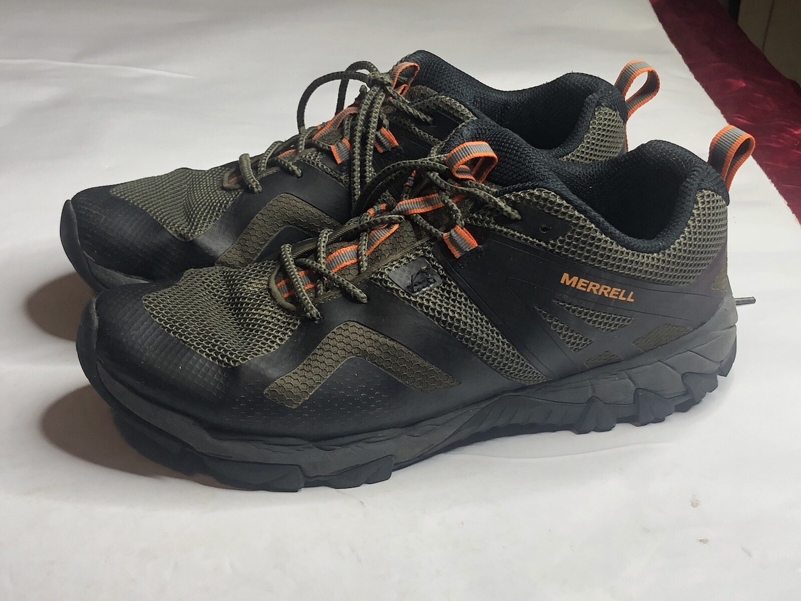 Merrell J034425 Meru scarpe da trekking uomo nero oliva taglia 10 5