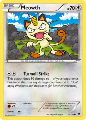 Meowth 74/124 Common | Fates Collide | Pokemon Card | eBay